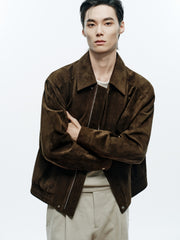 Men's Vintage Casual Suede Jacket