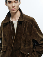 Men's Vintage Casual Suede Jacket