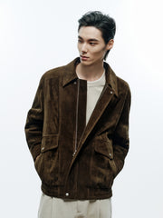Men's Vintage Casual Suede Jacket