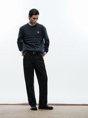 Men's Casual Diamond-Pattern 3D-Texture Knit Top