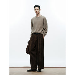 Men's Casual 100% Wool Machine-Washable Baselayer Knit