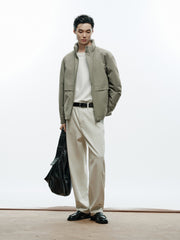 Men's Casual Lightweight Stand-Collar Jacket-Style Down Jacket