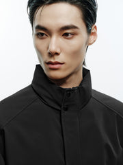 Men's Casual Lightweight Stand-Collar Jacket-Style Down Jacket