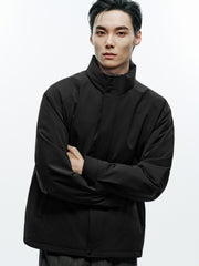 Men's Casual Lightweight Stand-Collar Jacket-Style Down Jacket