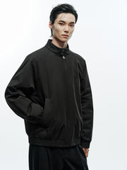 Men's Casual Harrington Stand-Collar White Duck Down Puffer