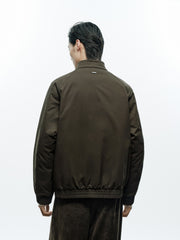 Men's Casual Harrington Stand-Collar White Duck Down Puffer
