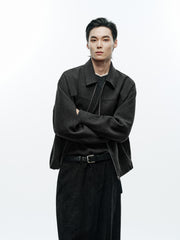 Men's Commuter Lapel Warm Wool Jacket
