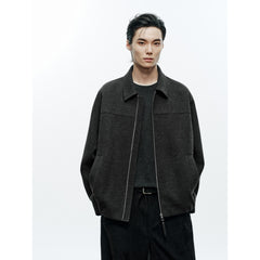 Men's Commuter Lapel Warm Wool Jacket