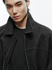 Men's Commuter Lapel Warm Wool Jacket