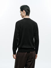 Men's Casual 100% Wool Machine-Washable Baselayer Knit