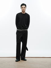 Men's Casual 100% Wool Machine-Washable Baselayer Knit