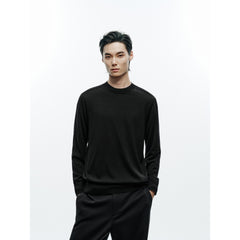Men's Casual 100% Wool Machine-Washable Baselayer Knit