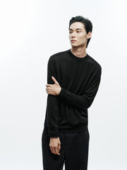Men's Casual 100% Wool Machine-Washable Baselayer Knit