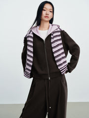 Women's Casual Elastic-Waist Relaxed Knit Sweatpants