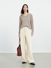 Women's Soild Soft Knit Casual Sweatpants