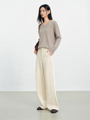Women's Soild Soft Knit Casual Sweatpants