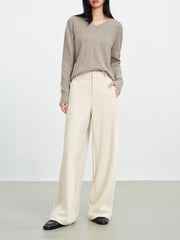 Women's Soild Soft Knit Casual Sweatpants