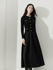 Women's Chanel-Style Commuter Paneled Base Dress