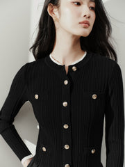 Women's Chanel-Style Commuter Paneled Base Dress