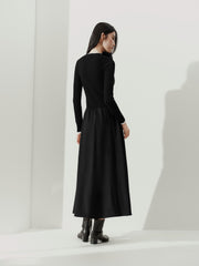 Women's Chanel-Style Commuter Paneled Base Dress