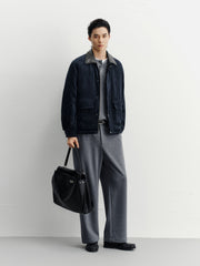 Men's Casual Denim-Style Lightweight Down Jacket