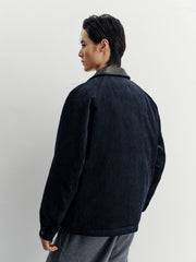 Men's Casual Denim-Style Lightweight Down Jacket