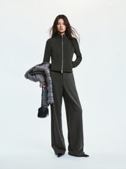 Women's Soild Soft Knit Casual Sweatpants