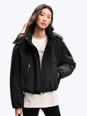 Women's Casual Hortob¨¢gy Goose Down Hooded Puffer Jacket