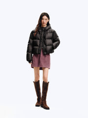Women's Casual 10D Dark Purple 90% White Duck Down Jacket