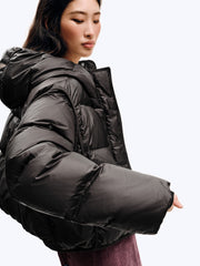 Women's Casual 10D Dark Purple 90% White Duck Down Jacket