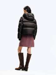 Women's Casual 10D Dark Purple 90% White Duck Down Jacket