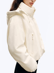 Women's Casual Hortob¨¢gy Goose Down Hooded Puffer Jacket