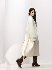 Women's Quiet Luxury Double-Faced Wool Robe Coat