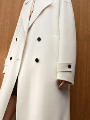 Women's Quiet Luxury Double-Faced Wool Robe Coat