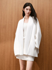Women's Commuter Wool-Blend Robe Coat