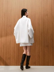 Women's Commuter  Wool-Blend Double-Face Robe Coat Set