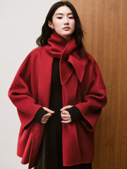 Women's Commuter Wool-Blend Robe Coat