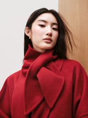 Women's Commuter Wool-Blend Robe Coat