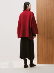 Women's Commuter Wool-Blend Robe Coat