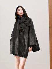 Women's Commuter  Wool-Blend Double-Face Robe Coat Set