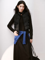 Women's Casual Waist-Cinching Paneled Lightweight Down Jacket
