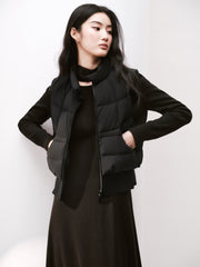 Women's Casual Waist-Cinching Paneled Lightweight Down Jacket
