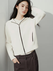 Women's Commuter Double-Zip Hooded Knit Cardigan