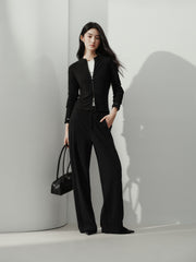 Women's Casual Sporty Stand-Collar Zip Cardigan