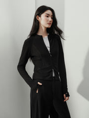Women's Casual Sporty Stand-Collar Zip Cardigan