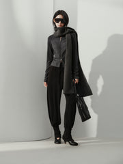 Women's Casual Sporty Stand-Collar Zip Cardigan