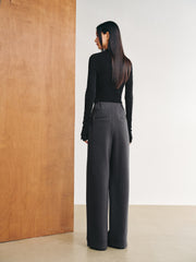 Women's Soild Soft Knit Casual Sweatpants