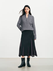 Women's Commuter Asymmetric Mermaid Skirt