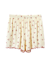 Women's Casual Cherry Tencel Pajama Set