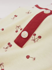 Women's Casual Cherry Tencel Pajama Set